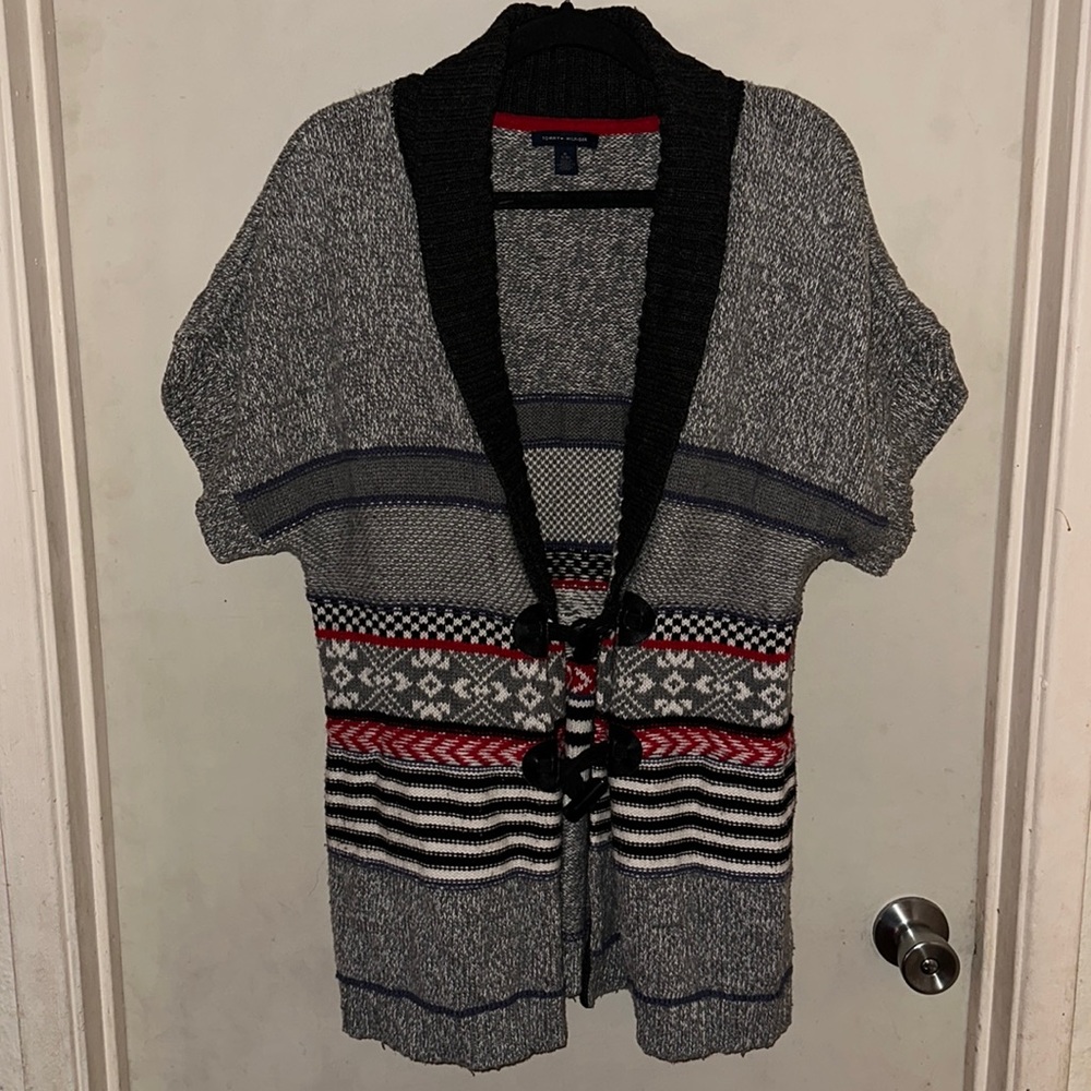 Tommy Hilfiger short sleeve toggle cardigan
